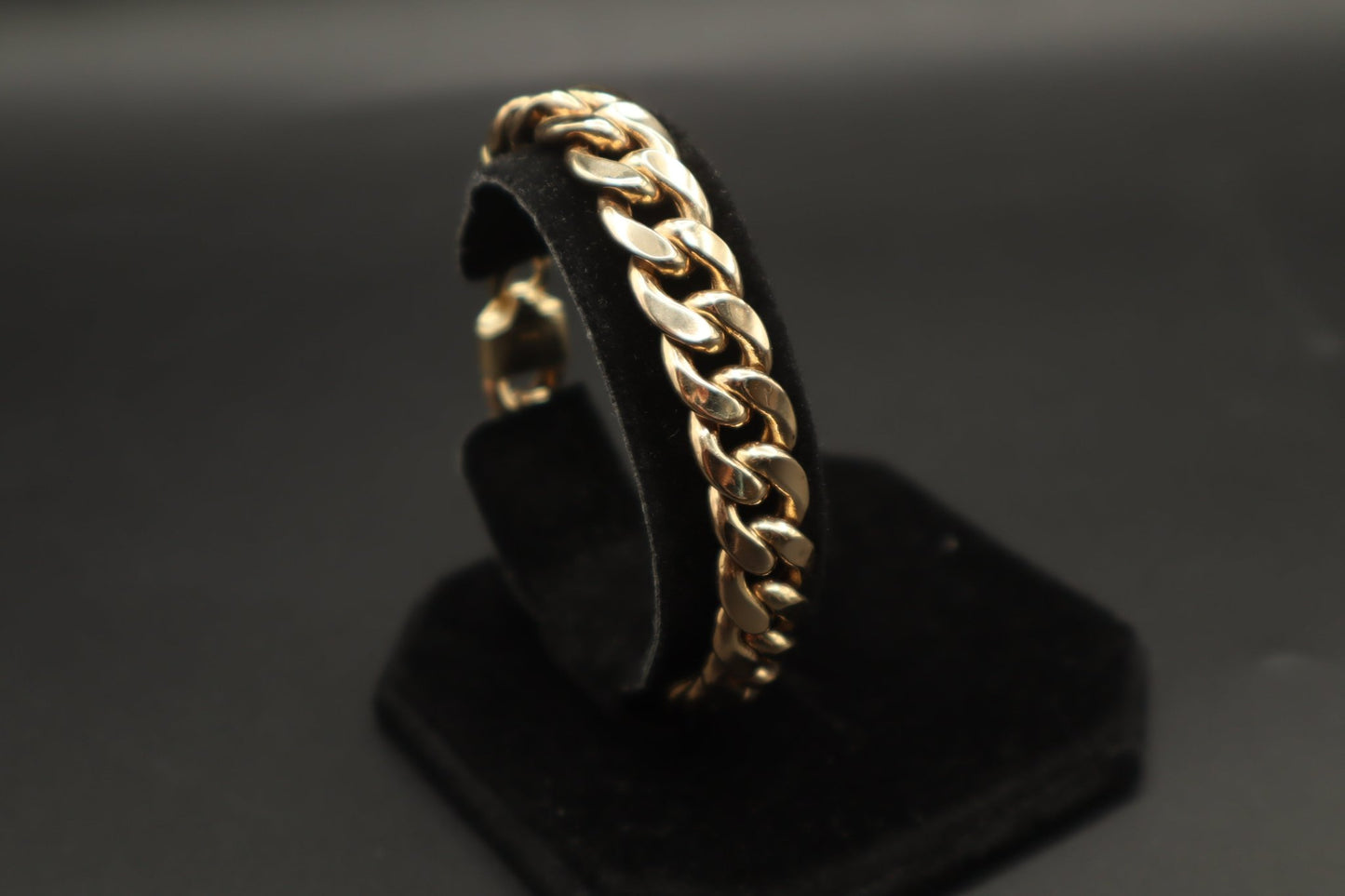 11.5mm Gold cuban bracelet 10k gold