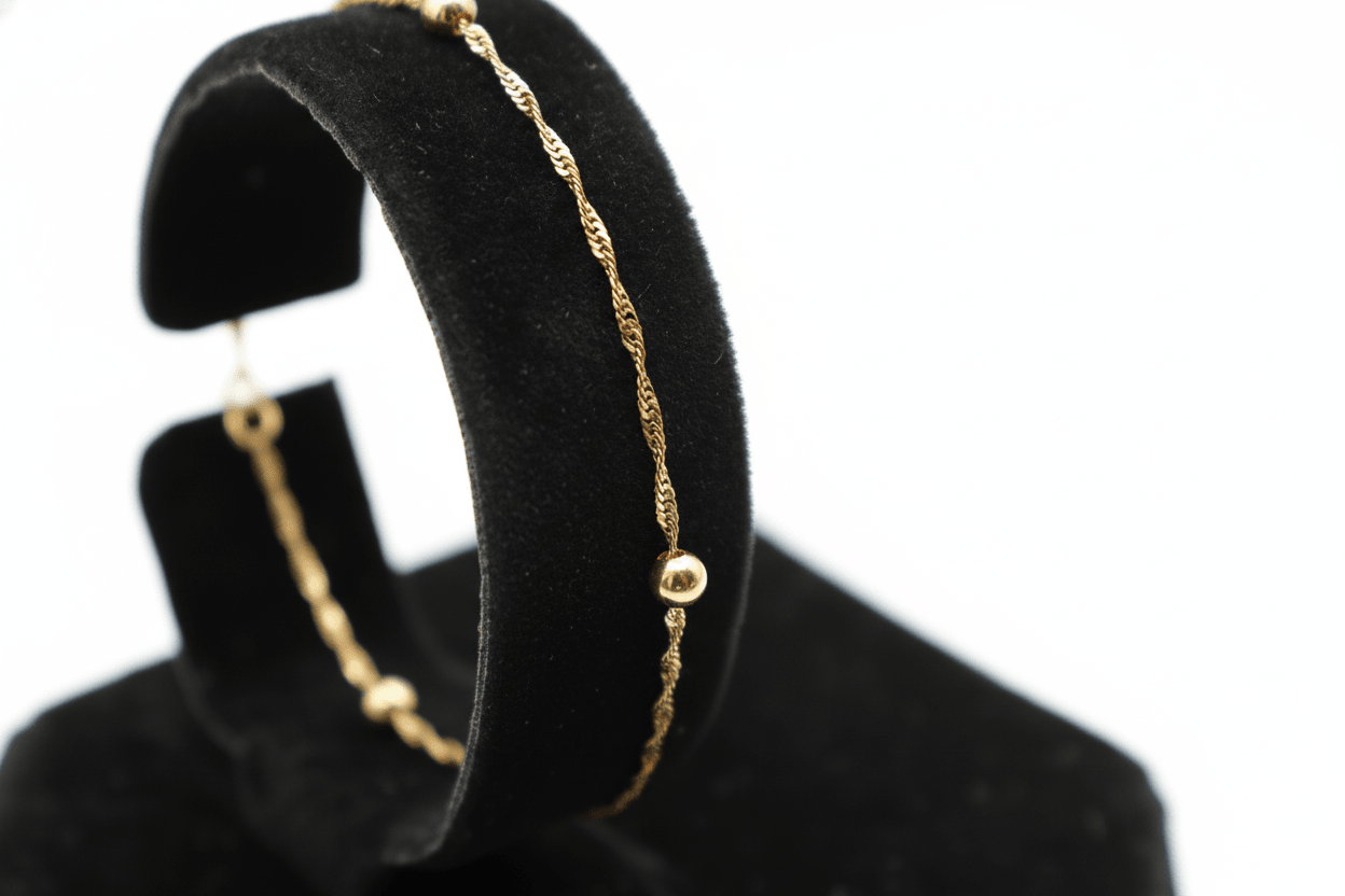 Bracelet Singapore en or 10K