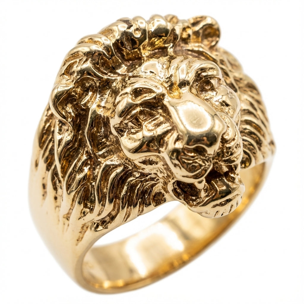 Bague Lion D3 en or 10K
