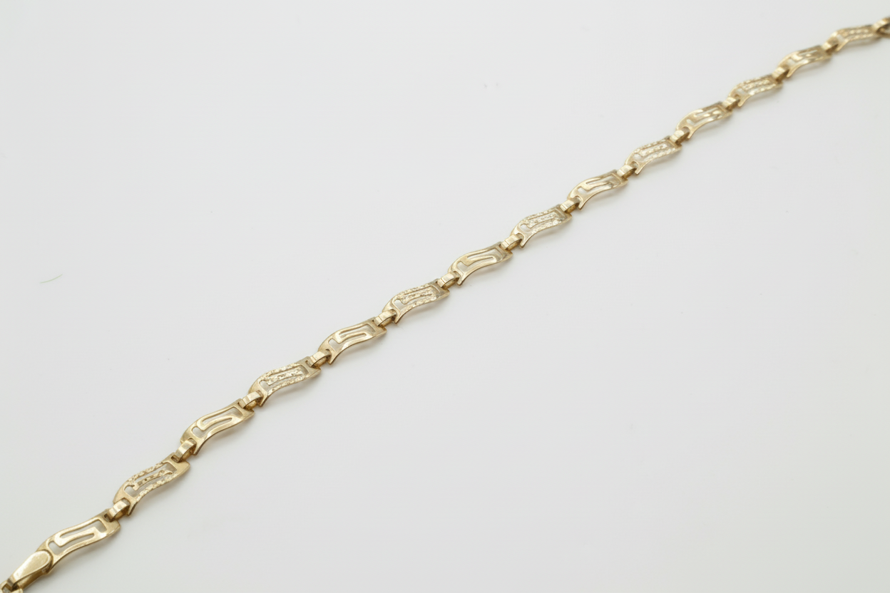 Bracelet Greek Versace Style D3 en or 10K