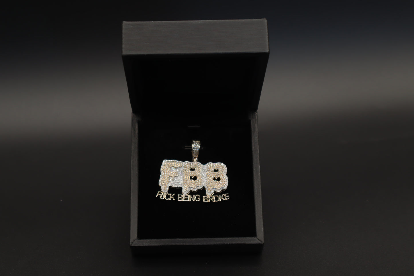 10K Gold Diamond FBB Pendant