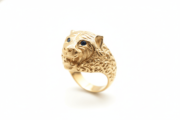 Bague lion D1 10k