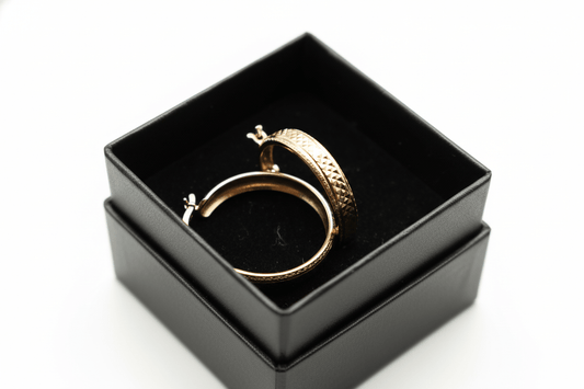 Boucles d'oreilles Round D1 en or 10K