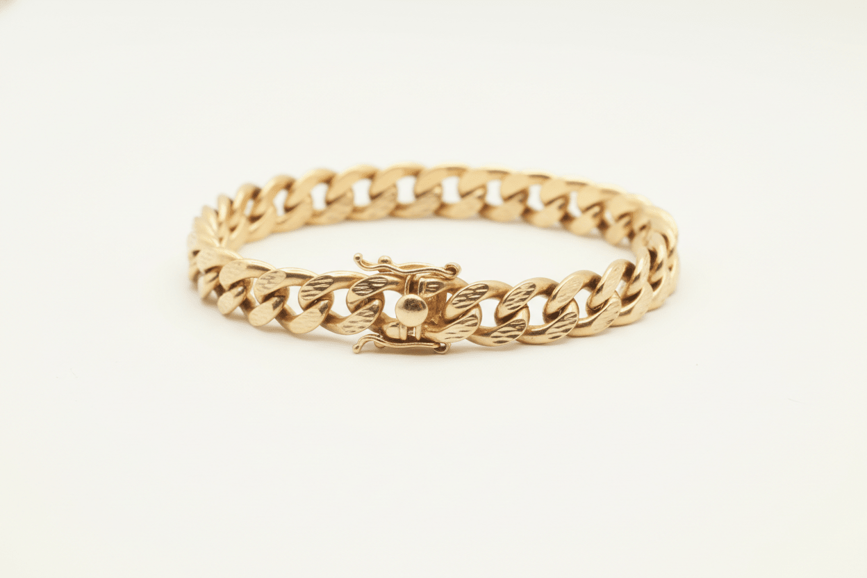 Bracelet Cuban Diamond cut 10MM