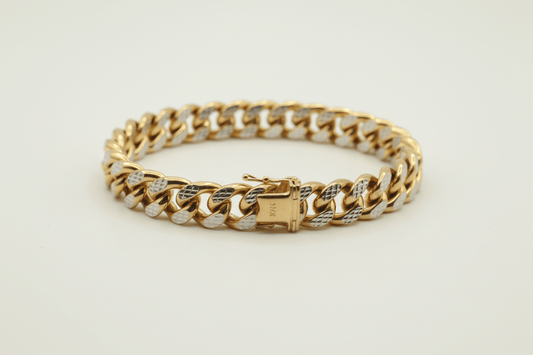 Bracelet Cuban Diamond cut 11MM