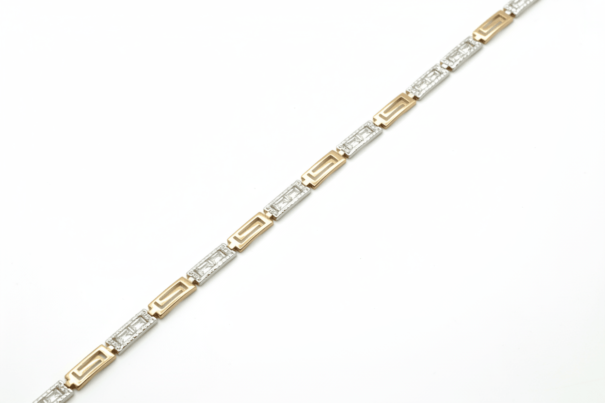 Bracelet Greek Versace Style D1 en or 10K