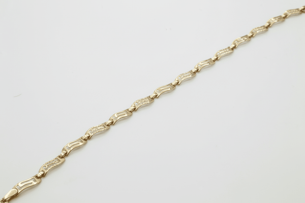 Bracelet Greek Versace Style D3 en or 10K