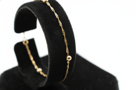Bracelet Singapore en or 10K