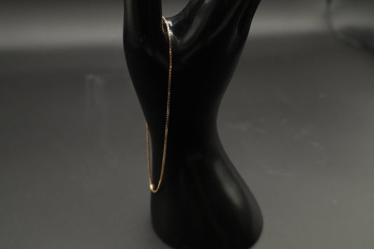 Chaîne de cheville Straight Link en or 10K