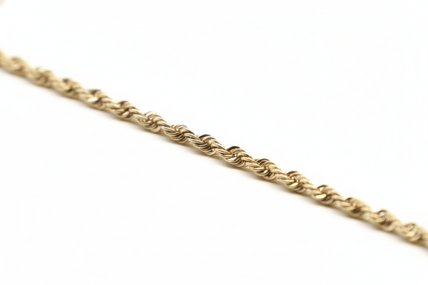 Rope chaine 10K gold 3.5MM