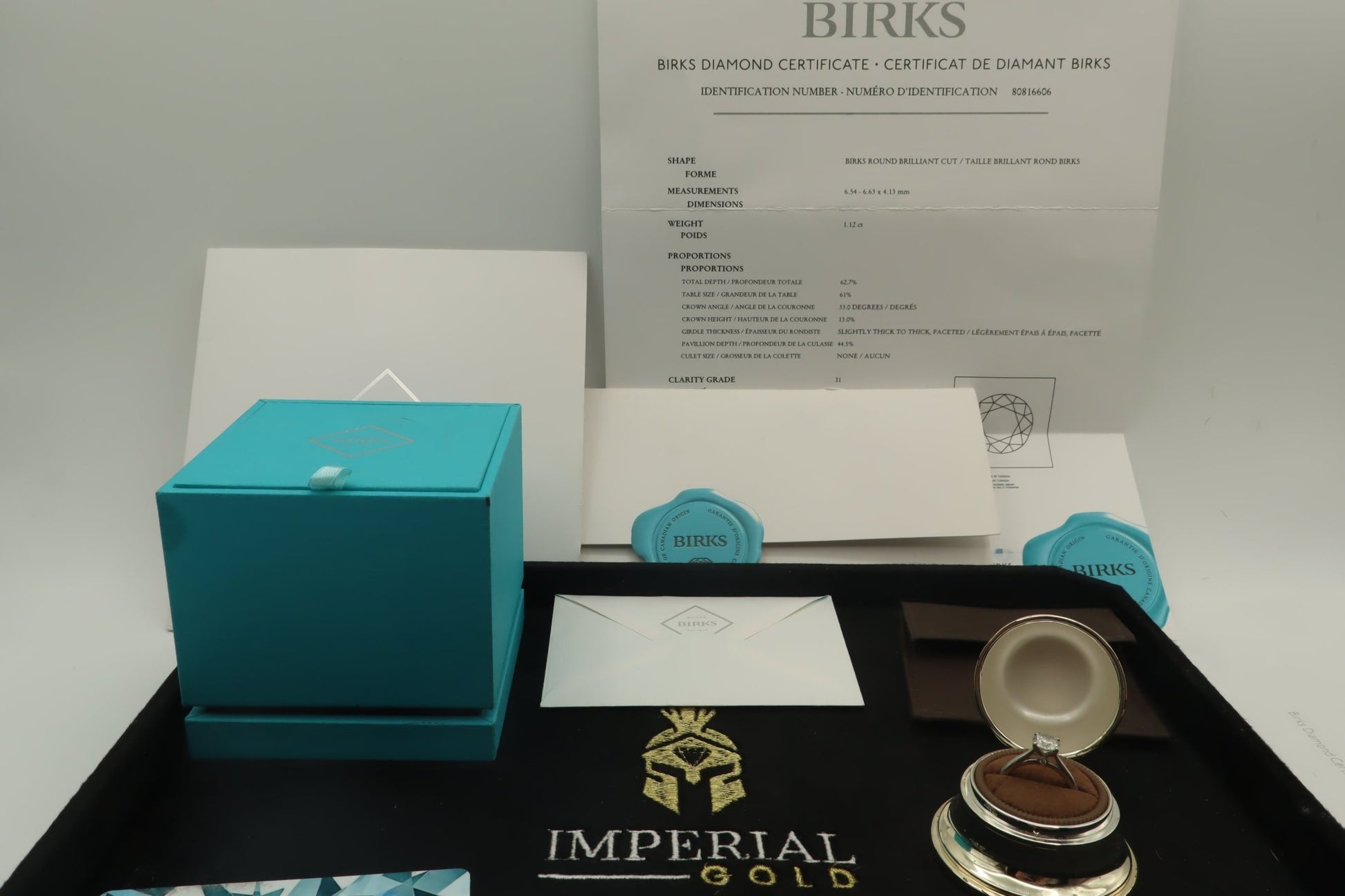 Diamonds Birks 1879 Ring – Platinum PT950