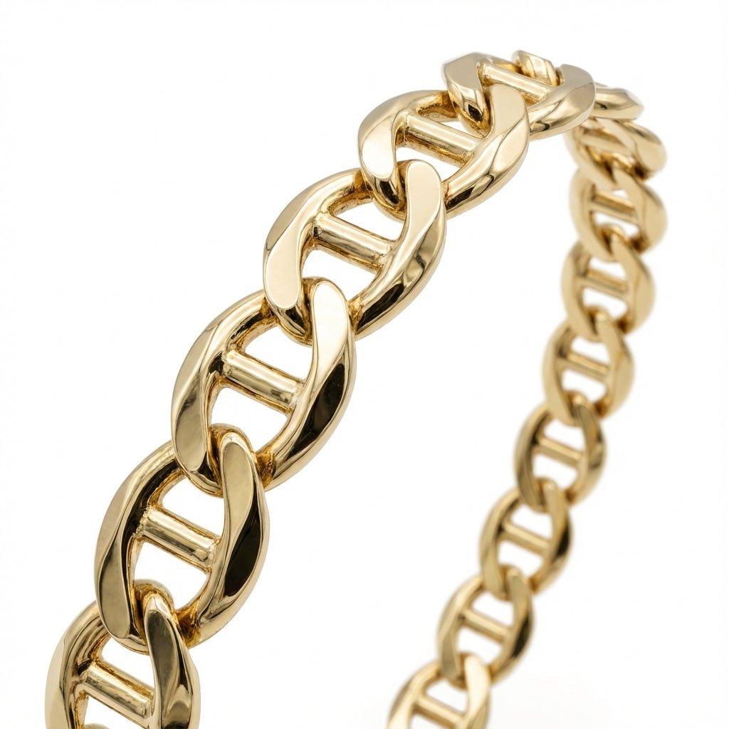 Mariner Bracelet Link D3 10k gold