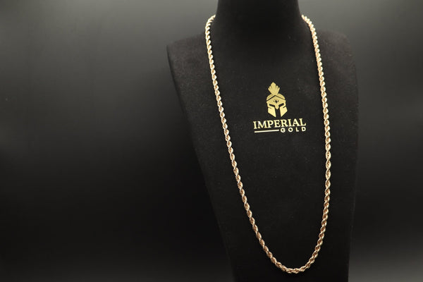 Rope gold chain 10K 4MM