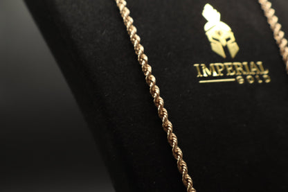 Rope gold chain 10K 4MM