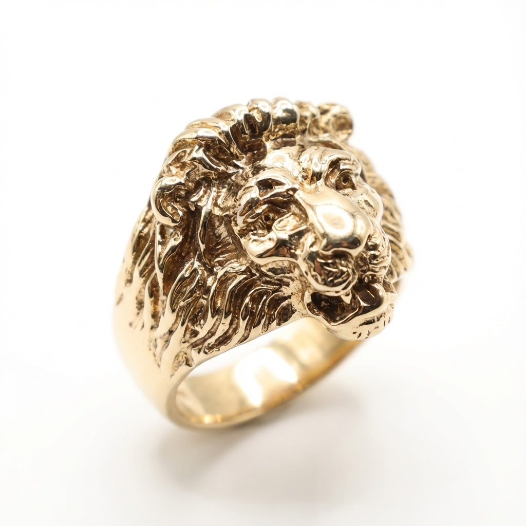 Bague Lion D3 en or 10K