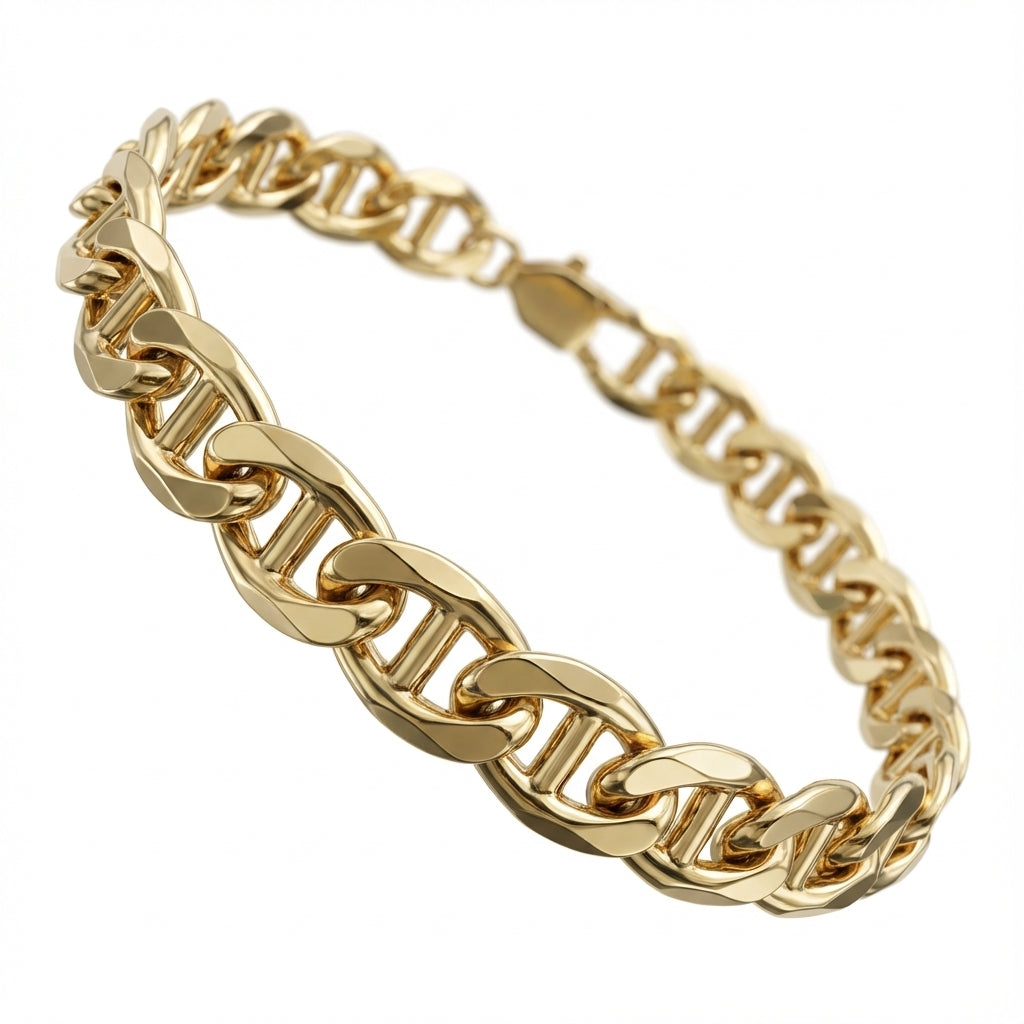 Mariner Bracelet Link D3 10k gold