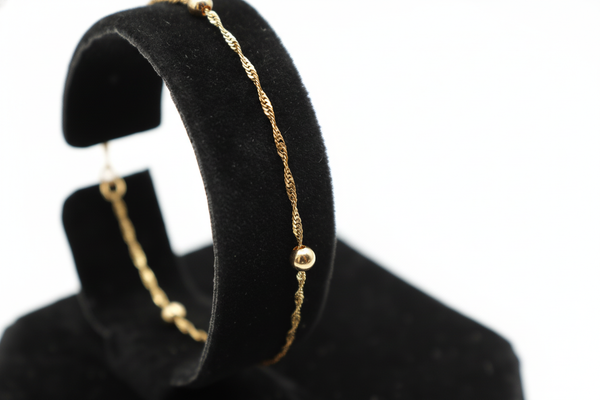 Bracelet Singapore en or 10K