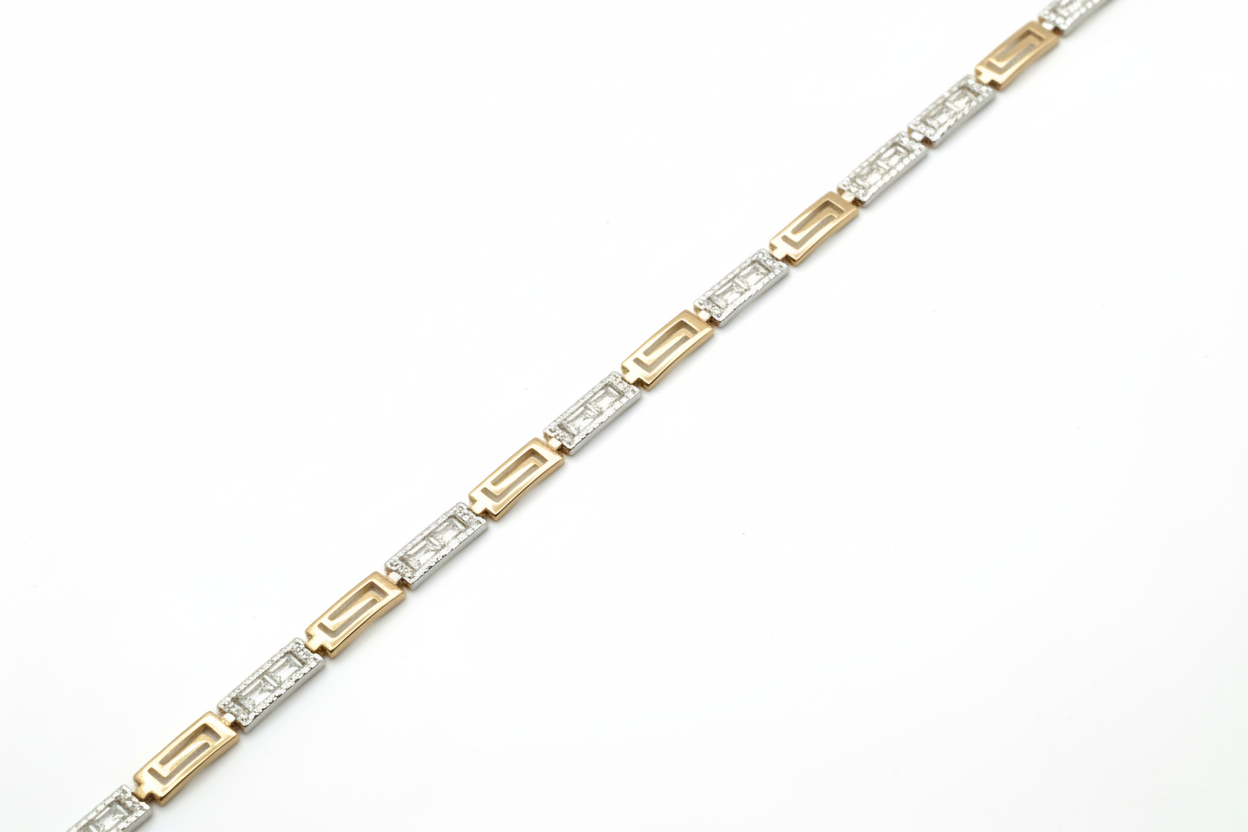 Bracelet Greek Versace Style D1 en or 10K