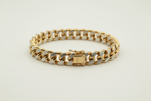 Bracelet Cuban Diamond cut 11MM